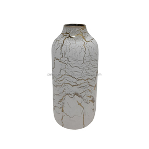 <b>Tabletop</b> Decorative Iron Flower Vase Enamel Finishing for Home & Wedding Decoration Handmade - Product Image 5