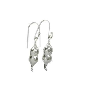Boucles d'oreilles en argent sterling 925 massif, motif tamarin, écologiques, de haute qualité, avec base vierge pour la création de bijoux en résine ou au lait maternel - Product Image 1
