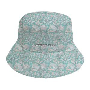 Chapeau Bob Matelassé Artistique Automne-Hiver en Coton Doux et Chaud Imprimé à la Main, Casquette de Couple Style Urbain - Product Image 3