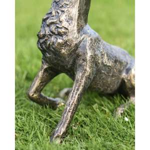 Decoración Navideña, Reno de Metal con Astas de Tamaño Real, Escultura de Reno, Accesorios de Jardín, Estatua - Product Image 3