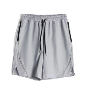 Logo personnalisé du fabricant d'usine Short de sport pour hommes Tissu tissé 100% coton avec fermeture à la taille élastique Décoration à motif solide - Product Image 5