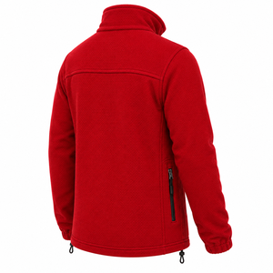 High Quality Men Polar <b>Fleece</b> Jacket Stand Up Collar Utility Zipper Pockets Thermal <b>Work</b> Uniform Vibrant Tone Workwear Jacket - Product Image 6