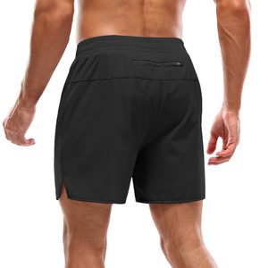 Shorts de bain et de sport pour hommes, style urbain, été, personnalisables, à motif uni, teints, pour la plage et le jogging - Product Image 5
