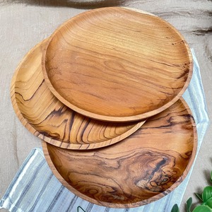 Assiette en bois de qualité supérieure, idéale pour un usage quotidien à la maison, pour servir le déjeuner et le dîner, vaisselle élégante, accessoire de table indispensable et stylé. - Product Image 5