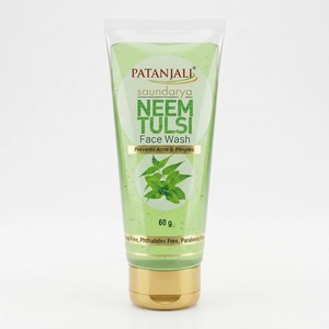 Limpiador Facial Patanjali Saundarya Neem Tulsi, Limpiador Facial Herbal con Neem y Tulsi, Limpiador Facial Diario para Todo Tipo de Piel - Product Image 1