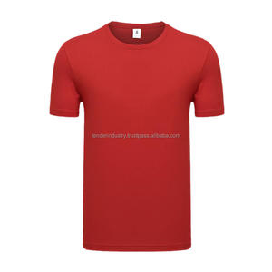 T-shirt col rond personnalisable 100% coton à séchage rapide léger et respirant motif solide avec logo personnalisé tissu jersey de meilleure qualité - Product Image 2