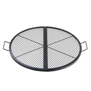 X-Marks Heavy Duty Steel Campfire BBQ Grill Grid Fire Pit Grill Grate with Handle Support Foldable Cooking Grate for <b>Camping</b> - Product Image 4
