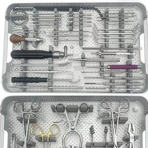High Quality <b>Small</b> Animal Orthopedic Fracture Surgery Kit with Locking Plates Instruments Set German Stainless Steel CE ISO - Product Image 3