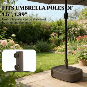 Support de parasol de jardin extérieur haut de gamme pour parasols et bases de terrasse - Product Image 4