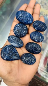 Cabochon de Sodalite 100% Naturelle, Pierre Précieuse Sculptée à la Main de Formes Mixtes, Taille Personnalisable pour la Fabrication de Bijoux, Pierre de Sodalite en Vrac - Product Image 6