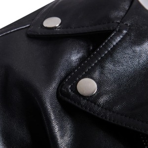 Bulk Leather Jackets in Stock Classic Motorcycle Leather Jacket Men Autumn Winter Multi-zipper Mens Real-Leather Jacket - Product Image 3