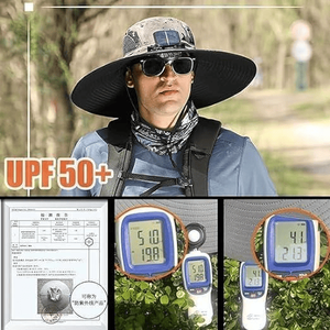 2025 nuovo cappello con ventilatore solare a doppia potenza protezione solare cappello da pesca all'aperto con ventilatore ad energia solare - Product Image 5