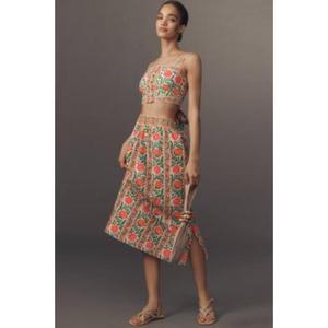 Top Corto Lucia con Estampado Urbano de Color Personalizado, Falda Casual con Tirantes, Panel Regular, Tirantes en los Hombros, 100% Algodón - Product Image 3