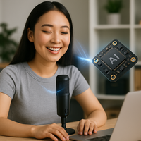 Module de microphone antibruit sans câble de données et sans support