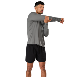 Chemise de performance à manches longues pour homme, respirante, légère, haut de sport pour la salle de sport, la remise en forme et l'entraînement - Product Image 4