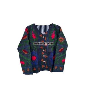 2024 chaquetas bordadas para mujer nueva colección chaqueta bordada fluorescente Suzani Oversize invierno Kimono bata uzbeka abrigo largo - Product Image 1