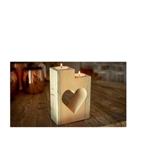 Porte-bougie en bois moderne pour mariages, événements festifs, fêtes et cadeaux – Mini support à bougie artisanal pour la maison, les restaurants et les tables - Product Image 4