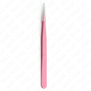 Wholesale Stainless Steel Eyelash Tweezers for Women Precision Pointed Tip Comfortable Grip Lash Extension <b>Tool</b> Custom Logo - Product Image 6