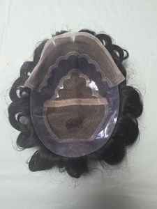 Peluca de Cabello Humano Virgen Taz Hair BD, Estilo Bollywood, Prótesis Capilar Suave de Cabello Indio para Hombres, Toupee Remy - Product Image 3