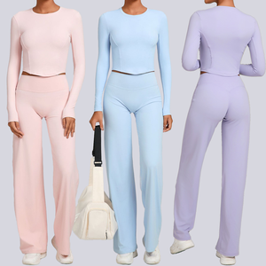 Leggings Deportivos de Cintura Alta para Mujer y Hombre, de Spandex, Secado Rápido, Transpirables, Sin Costuras, para Yoga - Product Image 2