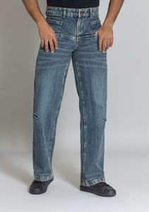 Nuevos Jeans de Lona Casuales para Hombre, Corte Recto, Alta Calidad, Elásticos, Cintura Alta, Transpirables, Impermeables, Secado Rápido, Ligeros, 100% - Product Image 4