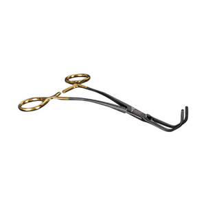 เครื่องมือผ่าตัดคุณภาพสูง Satinsky DeBakey Vascular Clamp ขนาด 9.5 นิ้ว สีดำ/ทอง สำหรับการผ่าตัดหลอดเลือดขนาดเล็กและศัลยกรรมพลาสติก ผลิตจากเหล็กเยอรมัน - Product Image 1