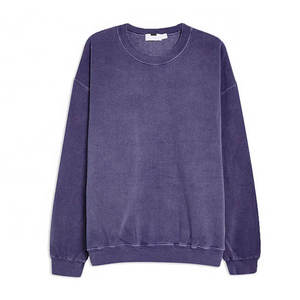 เสื้อสเวตเชิ้ตผู้ชายทรงหลวมแบบสบายๆ ล้างสีสไตล์แอซิดวอช ผ้าเนื้อหนาคุณภาพพรีเมียม สำหรับใส่ลำลองทุกวัน - Product Image 4