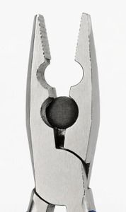 Rosary Pliers with Flat Nose Jaws 130mm Stainless Steel <b>Box</b> Joint Construction Ergonomic <b>Vinyl</b> Grip for Bead Workers OEM Logo - Product Image 3