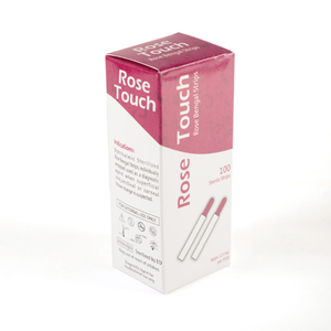 Bandes pour la surface oculaire Rose Touch (Rose Bengal Strips) très demandées, paquet de 100 bandes, à usage unique. - Product Image 1