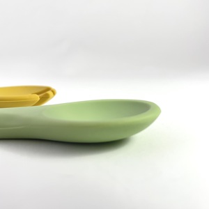 Juego de Tenedor y Cuchara de Silicona para Bebés, Utensilios de Entrenamiento para Niños Pequeños con Punta Suave, Grado Alimenticio, Fácil de Limpiar, Apto para Lavavajillas - Product Image 3