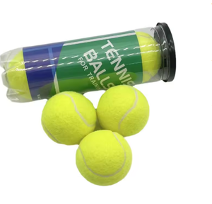 Pelotas de tenis para entrenamiento en tubo, duraderas, de goma amarilla, equipo deportivo de práctica. - Product Image 3