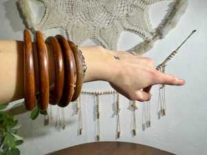 Colección de Pulseras de Madera Hechas a Mano de Lujo, Juego de 3 Brazaletes de Madera con Acabado Artesanal, Emporium Exports Uttar - Product Image 5