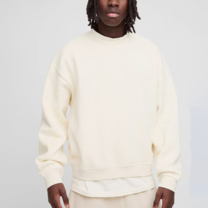 Solid plain color 100% Cotton Long Sleeve Sweatshirt <b>Top</b> Fashion <b>Thermal</b> Breathable Streetwear Styles Winter Hoodies Sweatshirts - Product Image 1