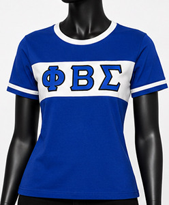 Camiseta de Manga Corta para Hombre Zeta Phi Beta, 100% Algodón Tejido, Cuello Redondo, Transpirable, 220g, con Letras Griegas, Ropa Casual, OEM ODM - Product Image 1