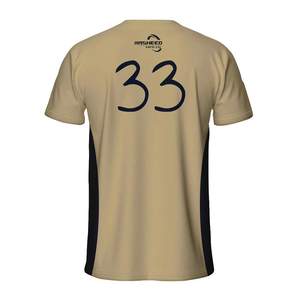 เสื้อยืดคอกลมแขนสั้นสีพื้นดีไซน์ใหม่สำหรับผู้ชาย คุณภาพดีเยี่ยม เสื้อยืดลายทางลำลองสำหรับผู้ชาย - Product Image 4