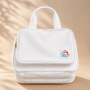 <b>Large</b> Capacity Travel Cosmetic <b>Bag</b> with Double Compartments Zipper Closure Portable & Light Weight - Product Image 1