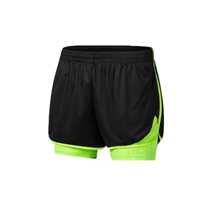 Shorts de sport décontractés de haute qualité pour hommes, taille élastique, couleur unie, anti-reflet, séchage rapide, respirants, pour la course en extérieur et le fitness - Product Image 1