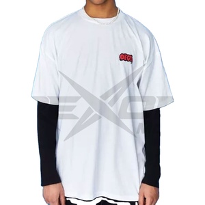 เสื้อยืดลายพัฟฟ์ทั่วโลกไซส์ใหญ่พิเศษ Oemtee,เสื้อยืดผ้าฝ้าย100% สำหรับผู้ชายขนาดใหญ่พิเศษเสื้อยืดหนักเสื้อยืดโฟมแบบกำหนดเอง - Product Image 1