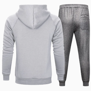 Conjunto Deportivo Personalizado al por Mayor para Hombre, con Logotipo Impreso, Pantalones y Sudadera con Capucha, 2 Piezas, Ropa Deportiva para Entrenamiento - Product Image 2
