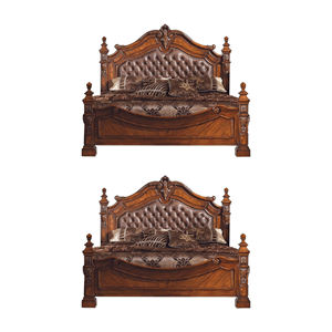 เฟอร์นิเจอร์ห้องนอนดีไซน์หรูหราสุดสบาย เตียงคิงไซส์และควีนไซส์ทันสมัย เฟอร์นิเจอร์เตียงไม้แท้จากอินโดนีเซีย - Product Image 5