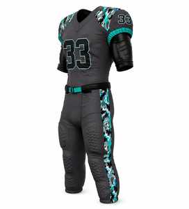 Uniforme de Fútbol Americano de Color Sólido al por Mayor de Fábrica, Uniforme de Fútbol Americano Personalizado de Secado Rápido - Product Image 3