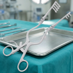 Retractor Quirúrgico de 3x4 Puntas Tipo Beckman de 16.5cm, Instrumento Manual para Cirugía General, Certificado CE Clase I - Product Image 2