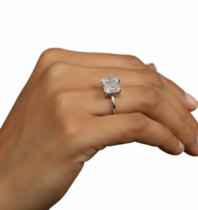 Anillo de Diamantes ToiEt Moi, Elegante, Certificado por IGI, Cultivado en Laboratorio, Plata de Ley 925, Oro de 14K/18K, Anillo de Compromiso con Esmeralda en Forma de Pera, Anillo de Novia - Product Image 6