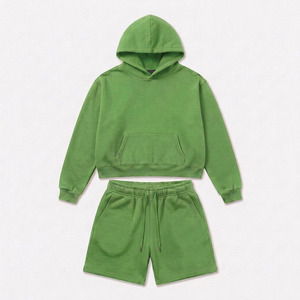 Ensembles Courts Personnalisés d'Été Unisexe pour Hommes – Ensemble 2 Pièces en Coton : Sweat à Capuche et Short – Coton Respirant 2026 - Product Image 1
