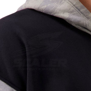 เสื้อฮู้ดดี้โอเวอร์ไซส์ผ้าฝ้ายฟลีซ 100% สำหรับผู้ชาย แฟชั่นสตรีทฤดูหนาว เสื้อสวมหัวมีกระเป๋า แขนจั๊มพ์ ปรับเชือกผูกได้ - Product Image 6