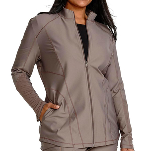 Vestes pour femmes en tissu extensible avec logo personnalisé, anti-plis, uniformes médicaux pour médecins, infirmières, hôpitaux, blouses d'infirmière pour femmes - Product Image 5