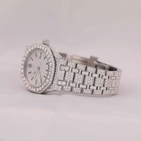 Reloj de Lujo Luxeshine, Moderno y Elegante para Uso Diario, Cuadrado, de Aleación de Acero Inoxidable, con Diamante Moissanite VVS1 y Cuarzo, 10 Bar