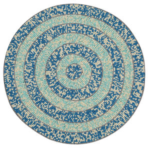 Mantel Individual Redondo con Cuentas Estilo Rústico, con Diseño de Hojas, Tela de Poliéster para Mesa de Comedor, Decoración de Restaurantes y Hoteles - Product Image 1