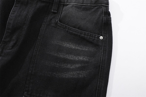 2026 Trendy Custom Best Sized Spring Autumn <b>Men</b> Straight Jeans Button Waist Wide Leg Loose Casual Denim Pants - Product Image 5