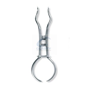Pince à barrage dentaire en acier inoxydable réutilisable et autoclavable pour l'isolation du barrage dentaire, instrument de placement CE ISO OE - Product Image 3
